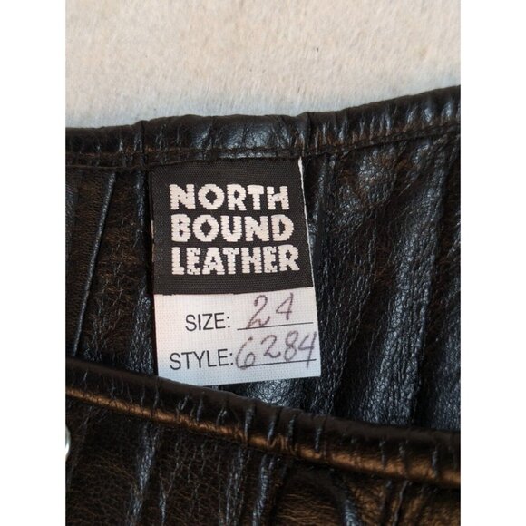 Northbound Leather Sweetheart Corset Zip Lace Up/zipper Womens 24 (6284) - Picture 15 of 16